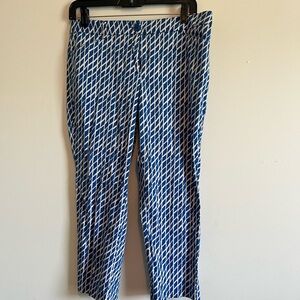 New York & Company Blue and White Chinos for a Polished Look